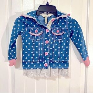 Matilda Jane Lace Polka Dot FAR FROM FICTION JACKET Make Believe Size 2